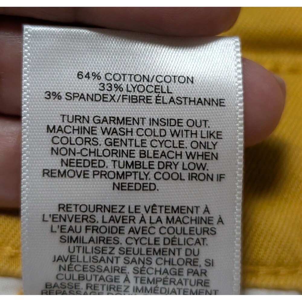 Express Size 8 Shorts Shortie Super High Rise Stretch Mustard Boho Retro - Picture 6 of 12